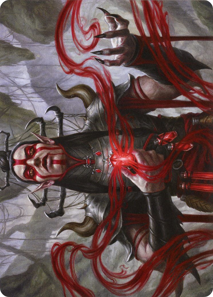 Malakir Blood-Priest // Malakir Blood-Priest  [Zendikar Rising Art Series] (Borderless) Foil