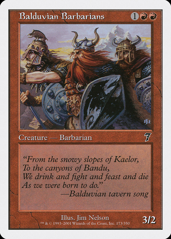 Balduvian Barbarians [Seventh Edition] Foil