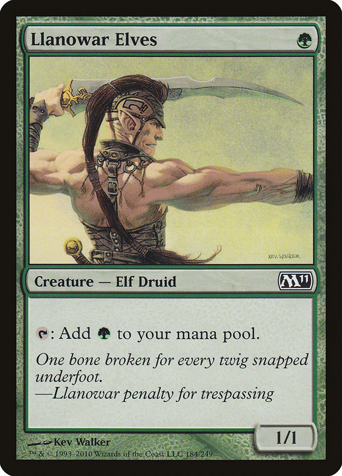 Llanowar Elves [Magic 2011] Foil