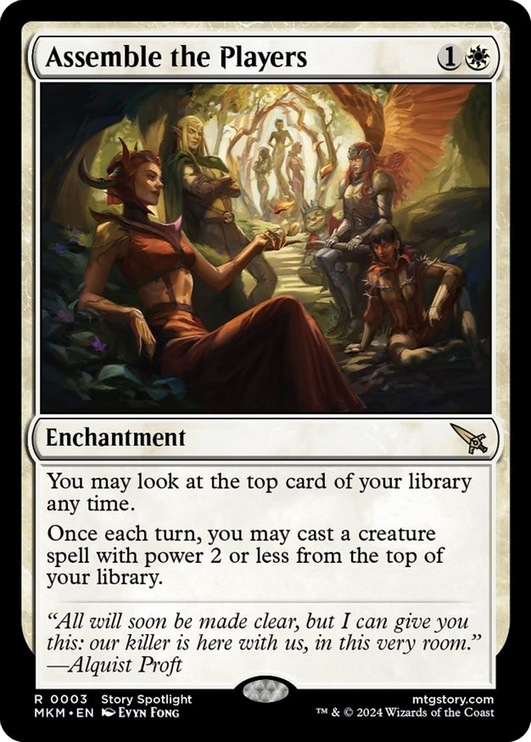 Assemble the Players [Murders at Karlov Manor] Foil