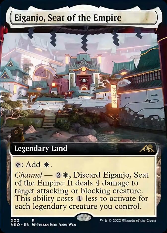 Eiganjo, Seat of the Empire (Extended Art) [Kamigawa: Neon Dynasty] Foil