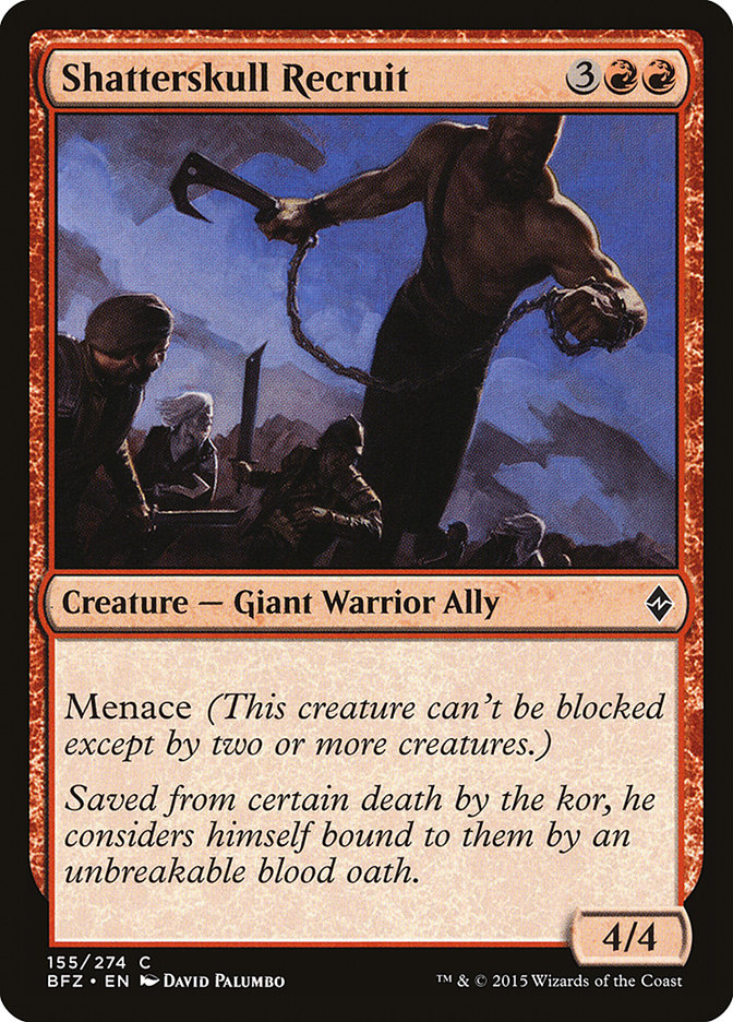 Shatterskull Recruit [Battle for Zendikar] Foil