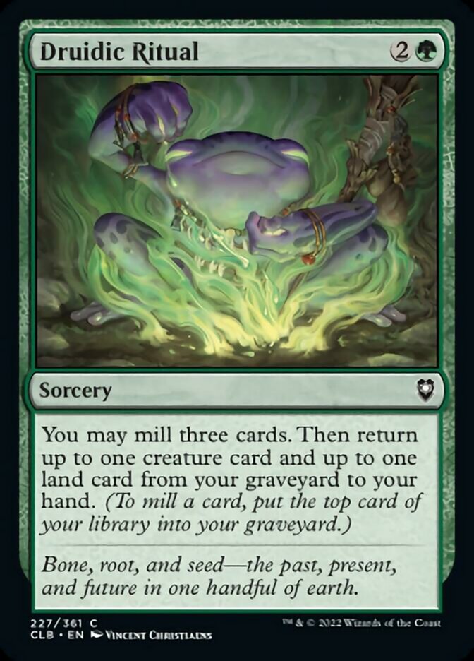 Druidic Ritual [Commander Legends: Battle for Baldur's Gate] Foil