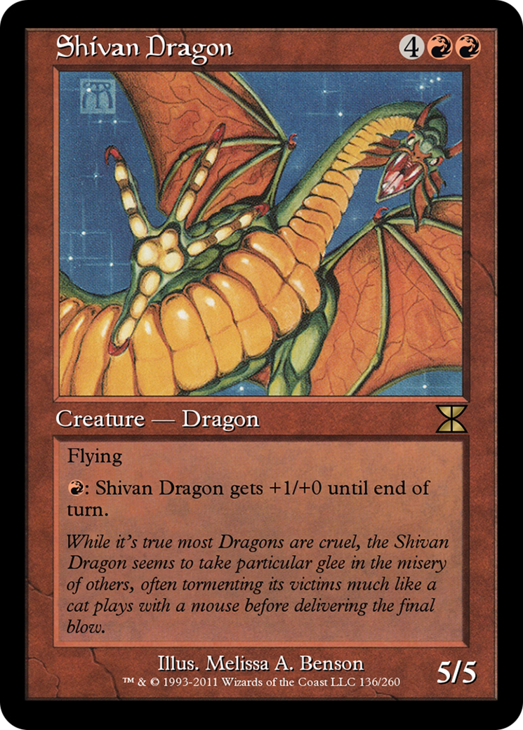 Shivan Dragon  [Masters Edition IV]