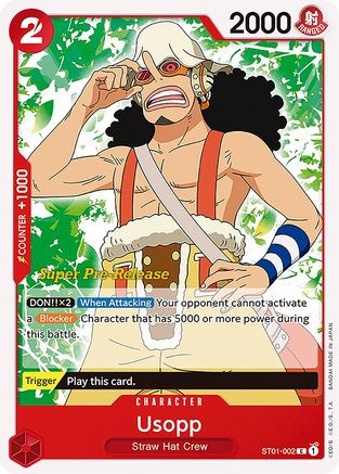Usopp (ST01-002) - [Super Pre-Release Starter Deck 1: Straw Hat Crew]