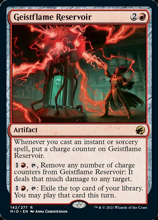 Geistflame Reservoir [Innistrad: Midnight Hunt] Foil