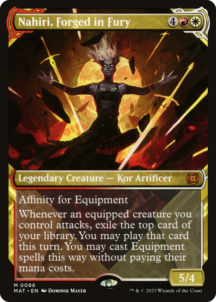 Nahiri, Forged in Fury (Showcase) [March of the Machine: The Aftermath] Foil