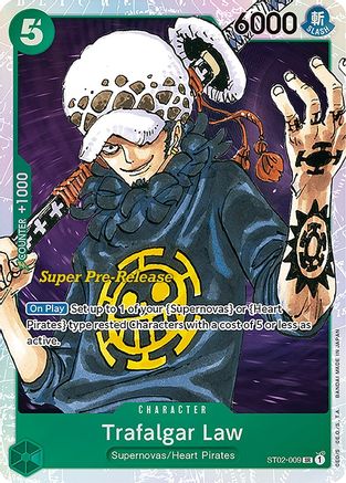Trafalgar Law (ST02-009) - [Super Pre-Release Starter Deck 2: Worst Generation] Foil