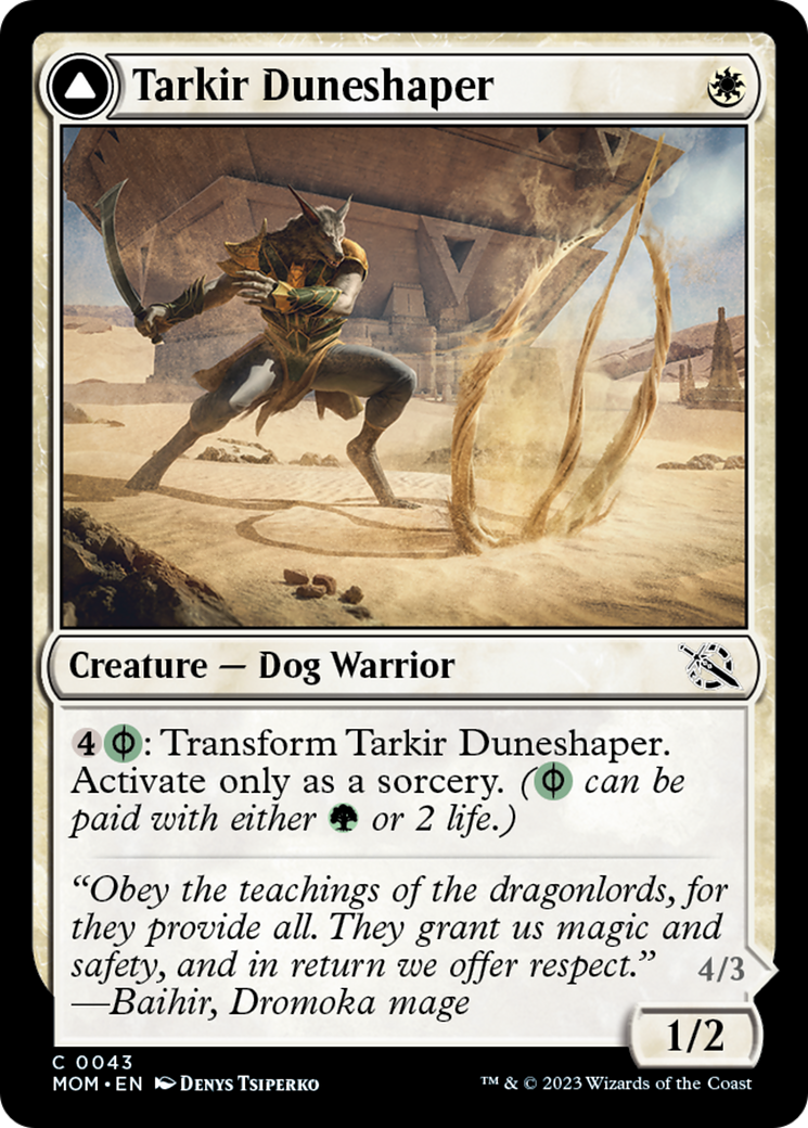 Tarkir Duneshaper // Burnished Dunestomper [March of the Machine] Foil