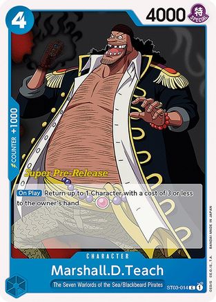 Marshall.D.Teach (ST03-014) - [Super Pre-Release Starter Deck 3: The Seven Warlords of the Sea]