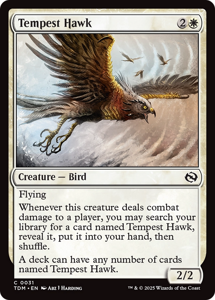 Tempest Hawk [Tarkir: Dragonstorm] Foil