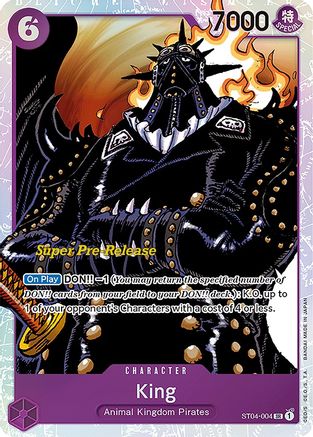 King (ST04-004) - [Super Pre-Release Starter Deck 4: Animal Kingdom Pirates] Foil