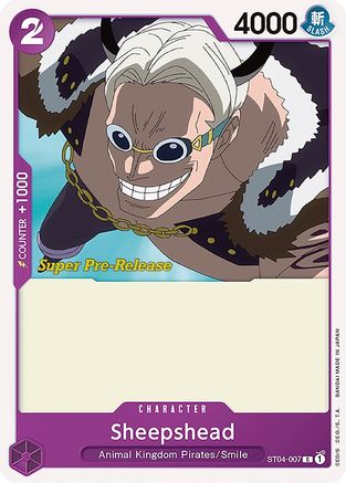 Sheepshead (ST04-007) - [Super Pre-Release Starter Deck 4: Animal Kingdom Pirates]