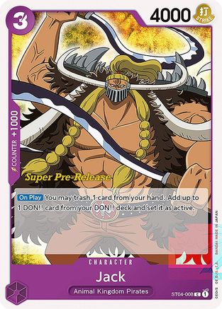 Jack (ST04-008) - [Super Pre-Release Starter Deck 4: Animal Kingdom Pirates]