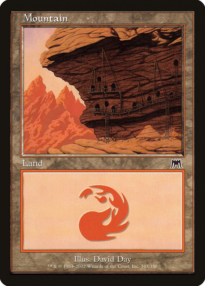Mountain (345) [Onslaught] Foil