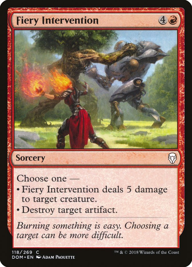 Fiery Intervention [Dominaria] Foil