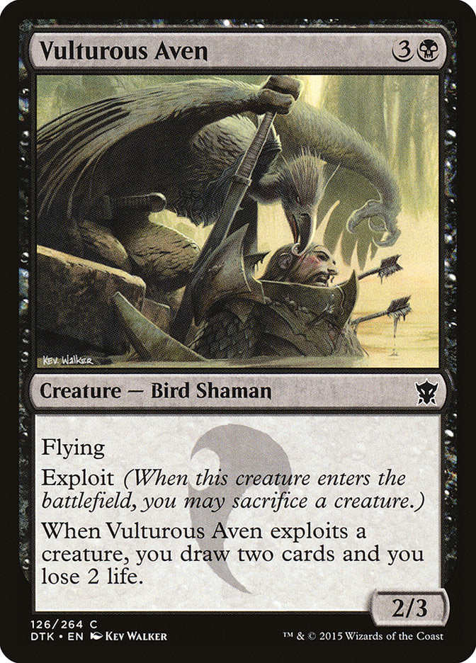 Vulturous Aven [Dragons of Tarkir] Foil