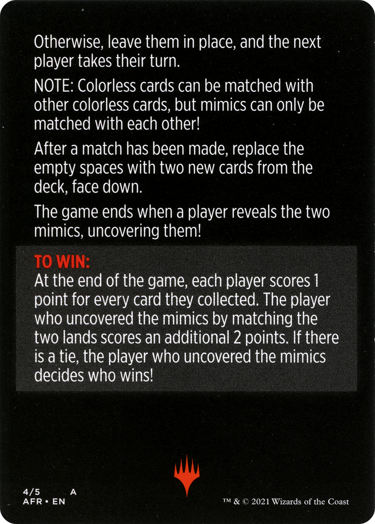 Mimic Match // Mimic Match (cont'd)  [Adventures in the Forgotten Realms Minigames] Foil