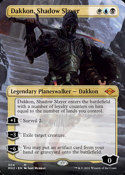 Dakkon, Shadow Slayer (Borderless) [Modern Horizons 2] Foil