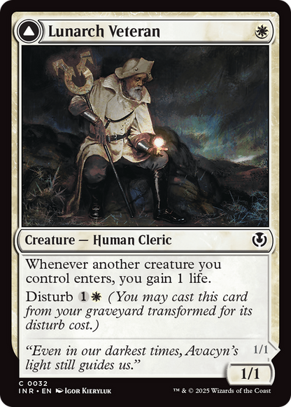 Lunarch Veteran // Luminous Phantom [Innistrad Remastered] Foil