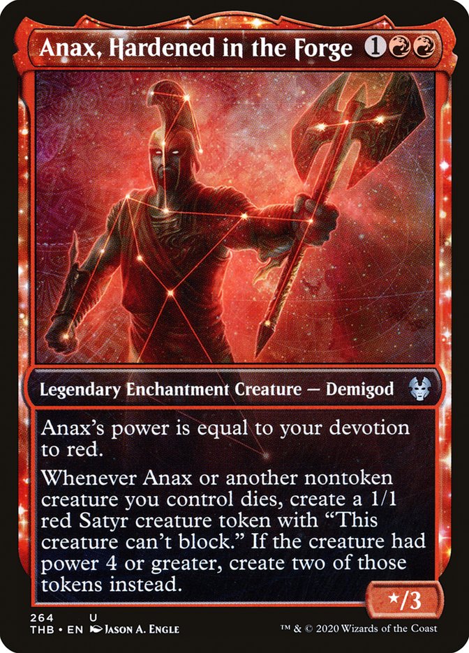 Anax, Hardened in the Forge (Showcase) [Theros Beyond Death] Foil -1