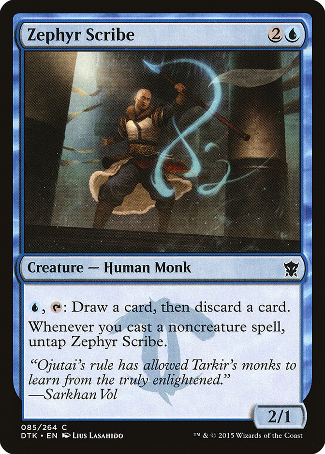 Zephyr Scribe [Dragons of Tarkir] Foil
