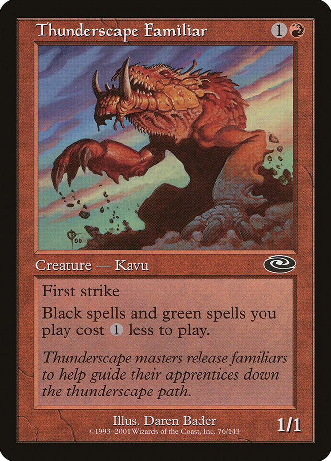 Thunderscape Familiar [Planeshift] Foil