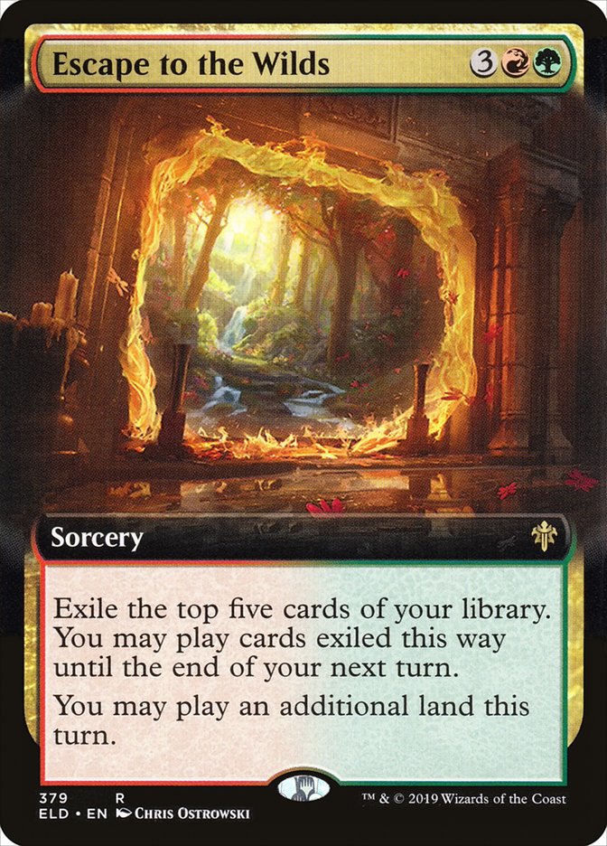 Escape to the Wilds (Extended Art) [Throne of Eldraine] Foil