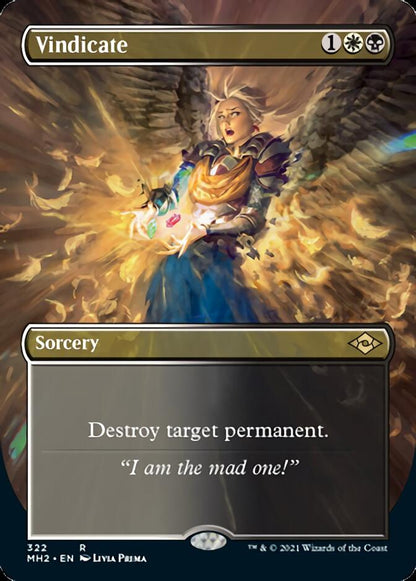 Vindicate (Borderless Alternate Art) [Modern Horizons 2] Foil