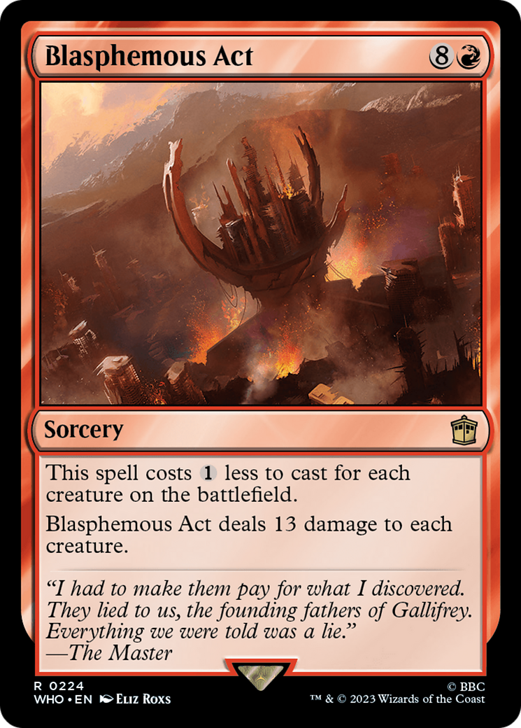 Blasphemous Act [Doctor Who] Foil