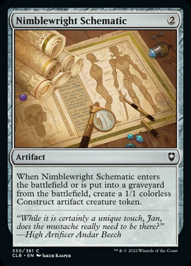 Nimblewright Schematic [Commander Legends: Battle for Baldur's Gate] Foil