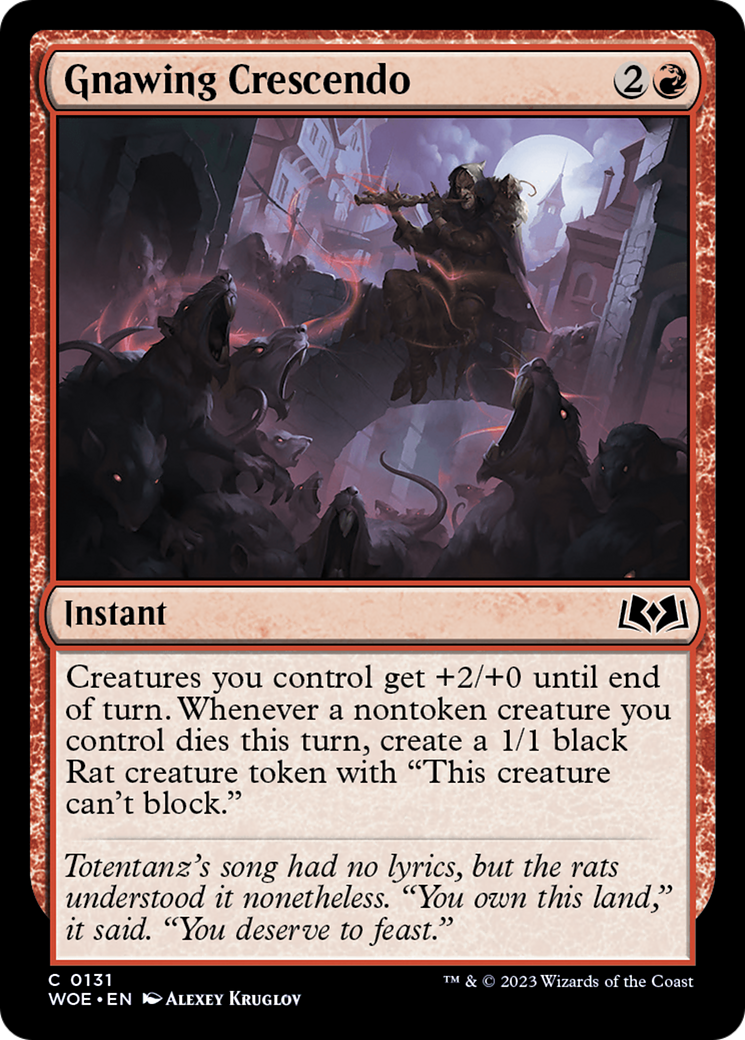 Gnawing Crescendo [Wilds of Eldraine] Foil