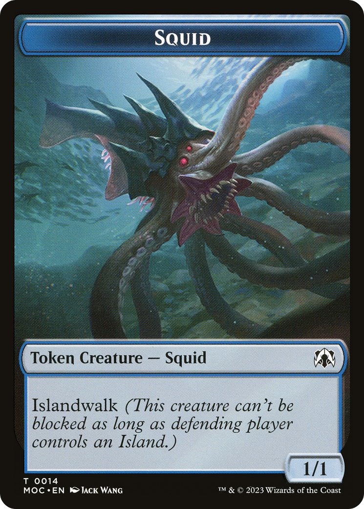 Squid  [March of the Machine Commander Tokens]