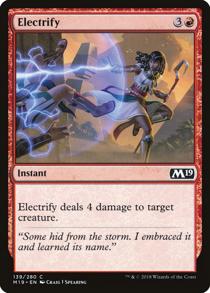 Electrify [Core Set 2019] Foil