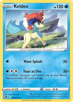 Keldeo (046/195) [Sword & Shield: Silver Tempest] Reverse Holofoil