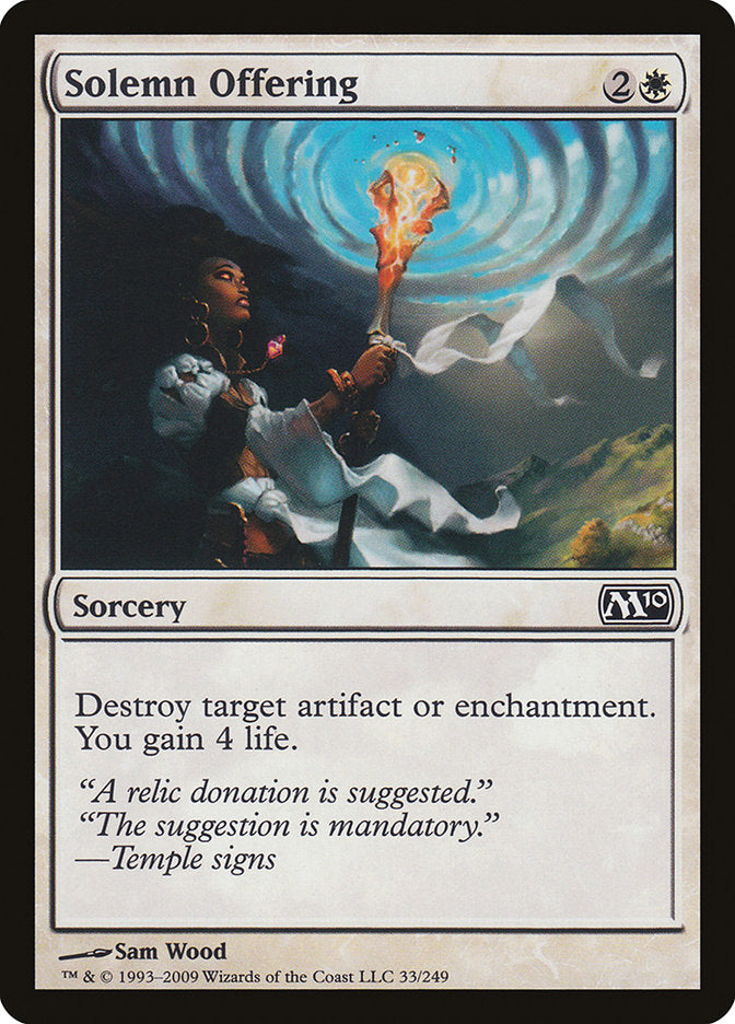 Solemn Offering [Magic 2010] Foil