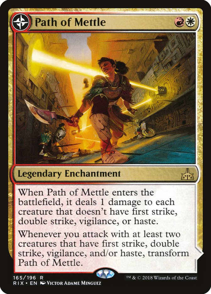 Path of Mettle // Metzali, Tower of Triumph [Rivals of Ixalan] Foil