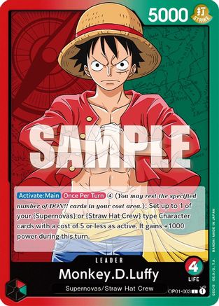 Monkey.D.Luffy (003) (OP01-003) - [Romance Dawn]