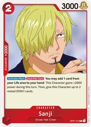 Sanji (OP01-013) - [Romance Dawn] Foil