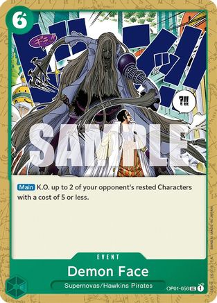 Demon Face (OP01-056) - [Romance Dawn]
