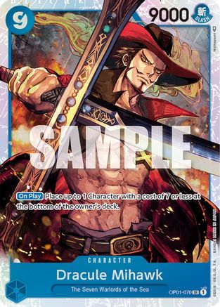 Dracule Mihawk (OP01-070) - [Romance Dawn] Foil