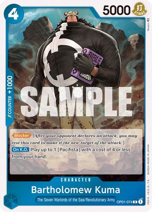 Bartholomew Kuma (OP01-074) - [Romance Dawn] Foil