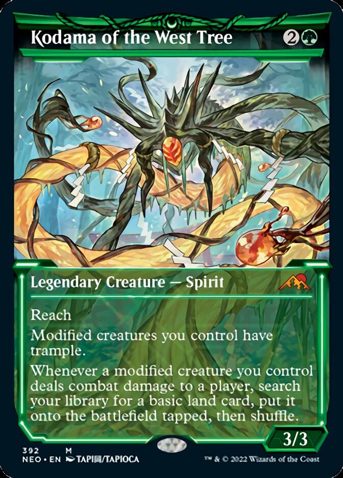 Kodama of the West Tree (Showcase Soft Glow) [Kamigawa: Neon Dynasty] Foil