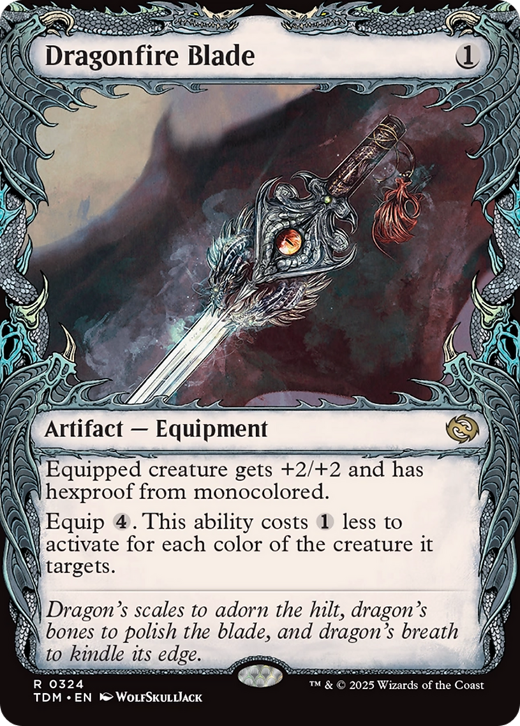 Dragonfire Blade (Showcase) [Tarkir: Dragonstorm] Foil