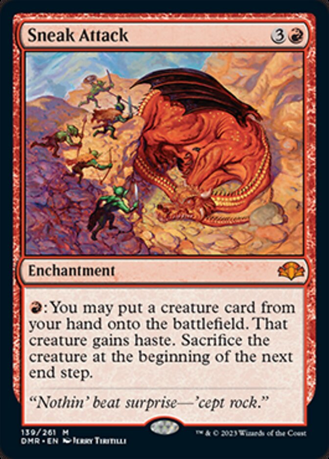 Sneak Attack [Dominaria Remastered] Foil