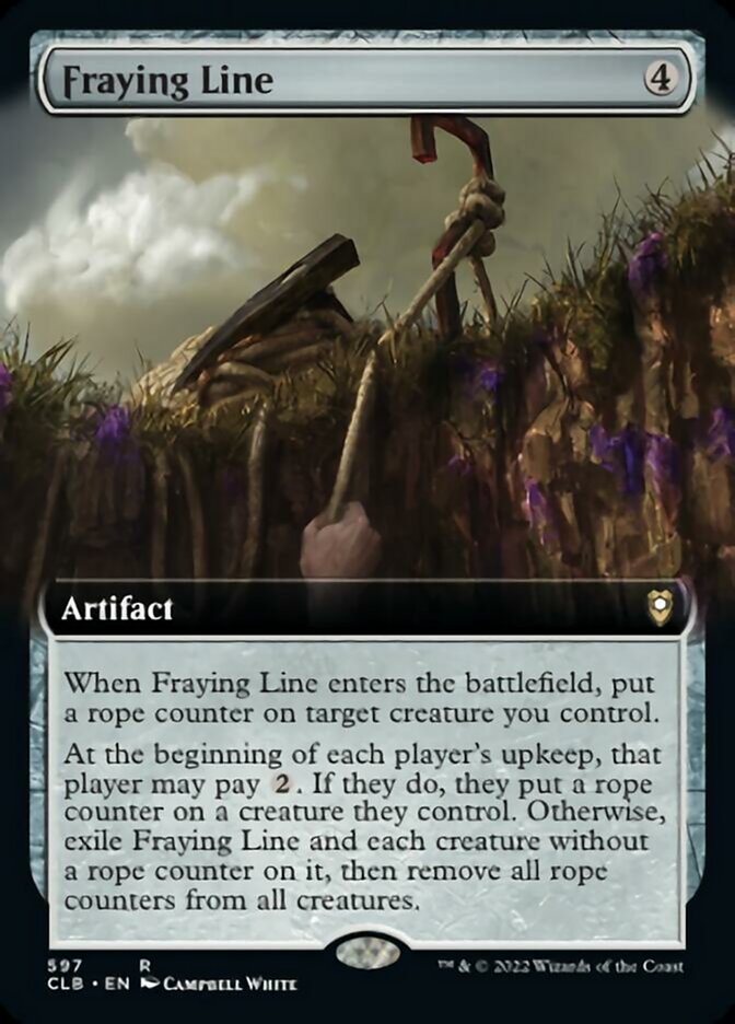 Fraying Line (Extended Art) [Commander Legends: Battle for Baldur's Gate] Foil