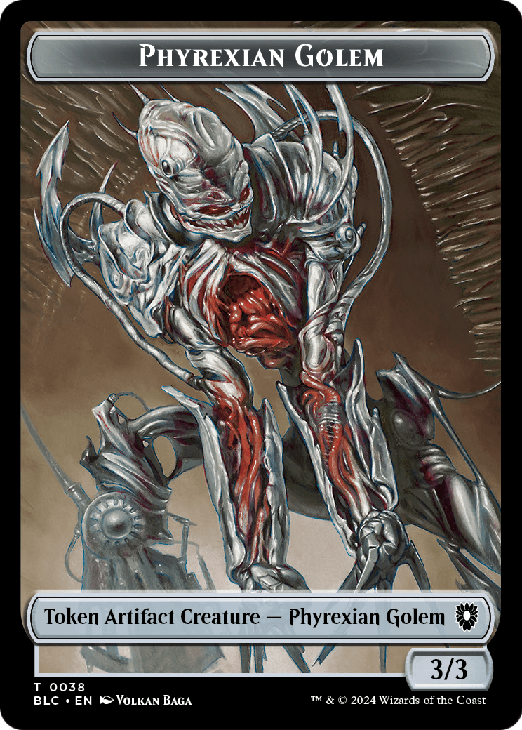 Phyrexian Golem  [Bloomburrow Commander Tokens]