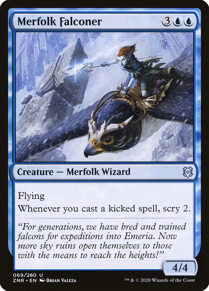 Merfolk Falconer [Zendikar Rising] Foil
