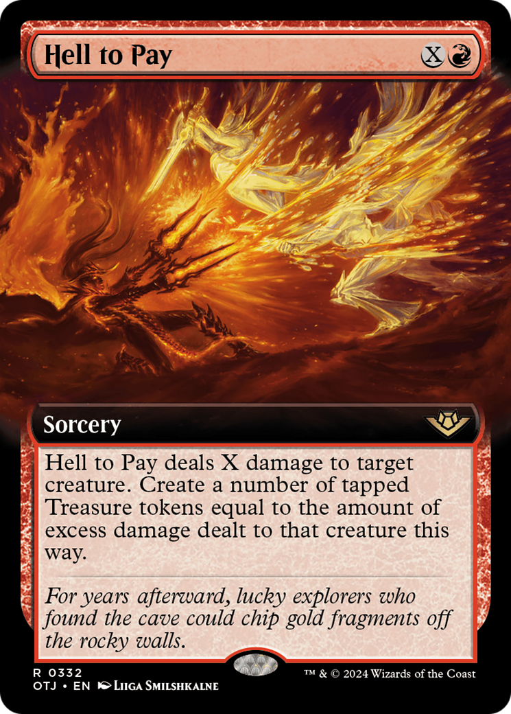 Hell to Pay (Extended Art) [Outlaws of Thunder Junction] Foil