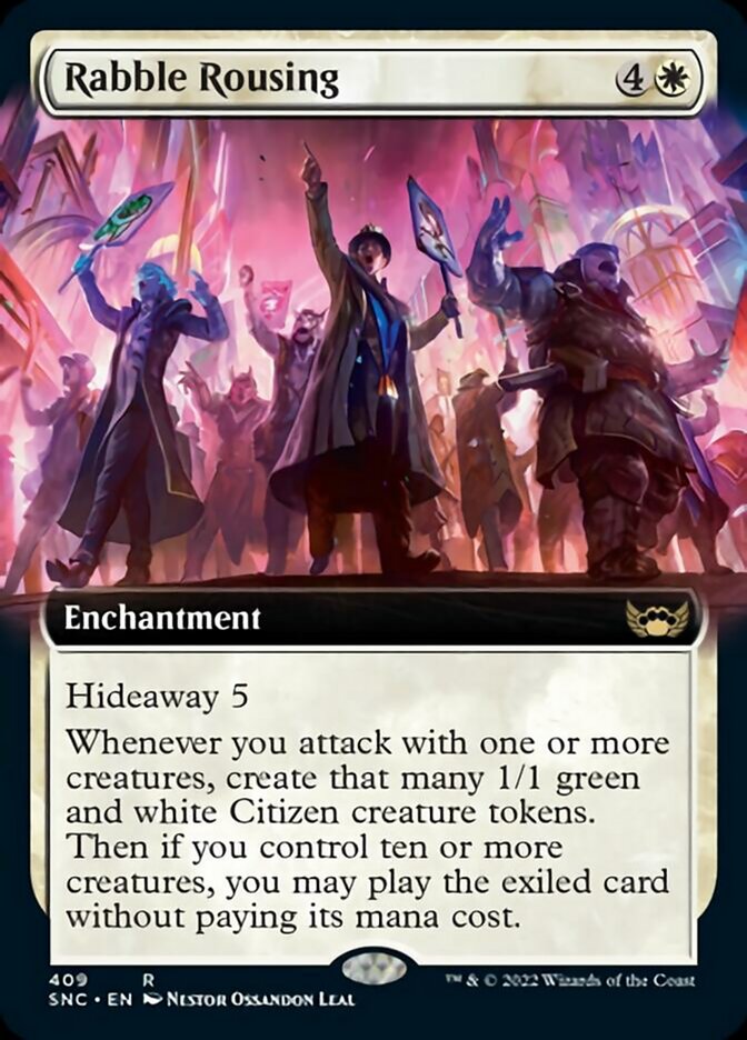 Rabble Rousing (Extended Art) [Streets of New Capenna] Foil